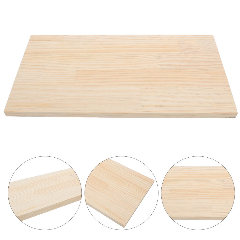 Natural Pine Wooden Shelf Panel for Wall Mounted Storage and Cabinet Organizer