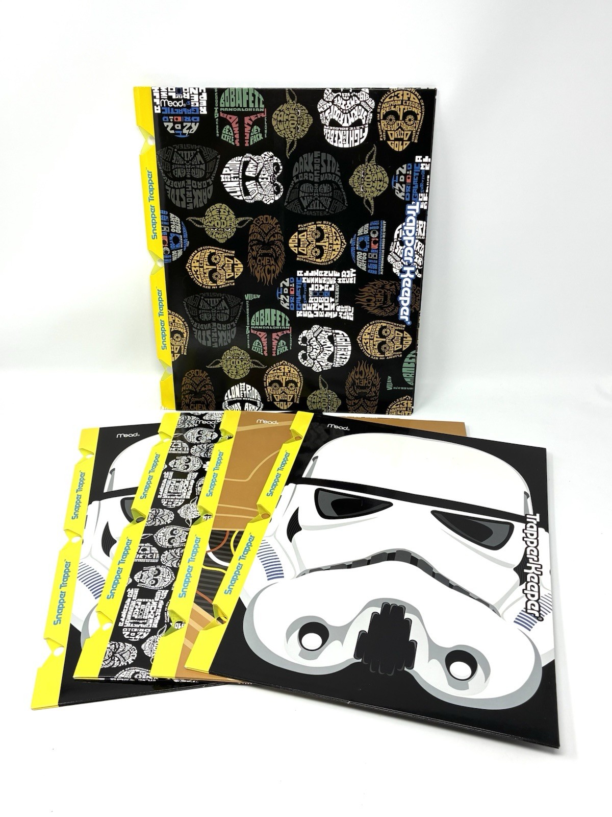 Star Wars Mead Trapper Keeper Snapper Trapper Folder Binder Lot Stormtrooper ‘14