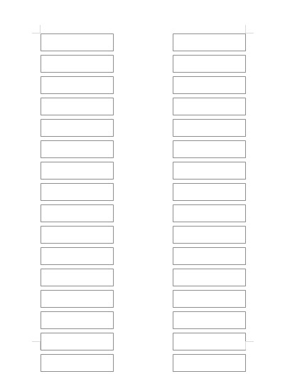 White Organizing Label Inserts (800 Inserts)