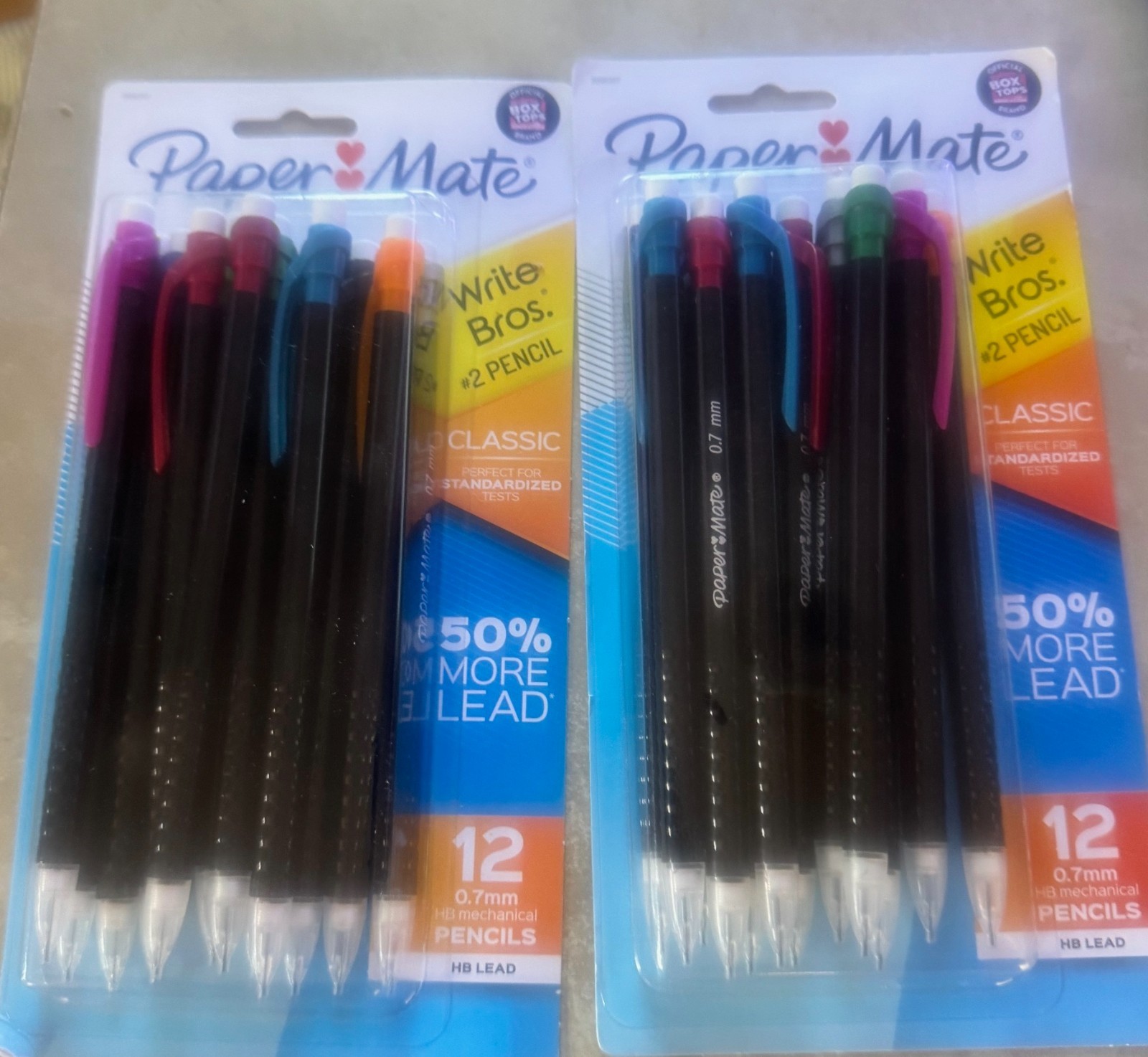 Ten 12pk paper mate No. 2 Mechanical Pencils Medium 0.7 mm classroom office