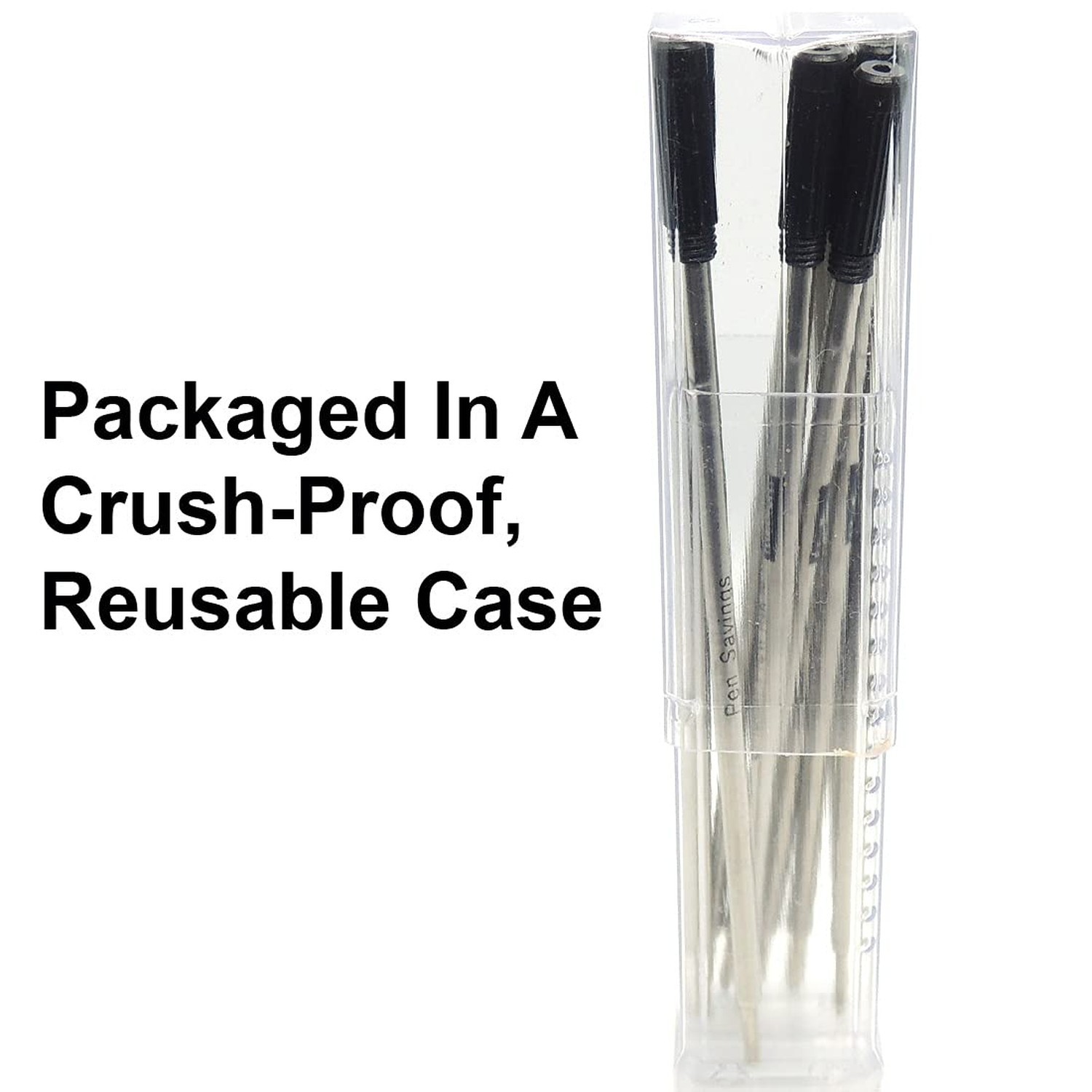 Pen Savings Ballpoint Pen Refills for Cross Pens, Medium Point 1.0mm, Frictio…