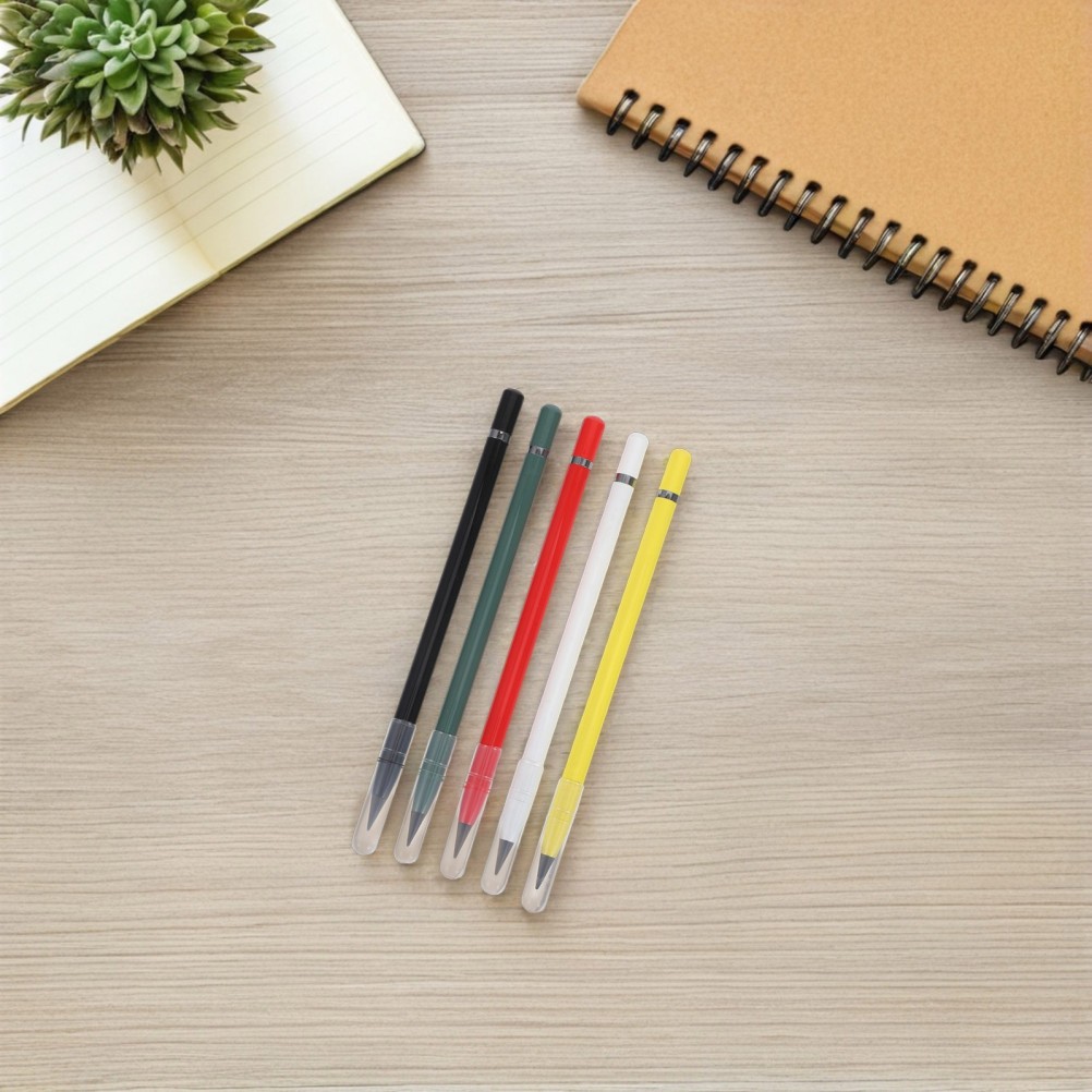 5Pcs Endless Reusable Drawing Pencils Inkless Metal Tip Multi Color for Homework