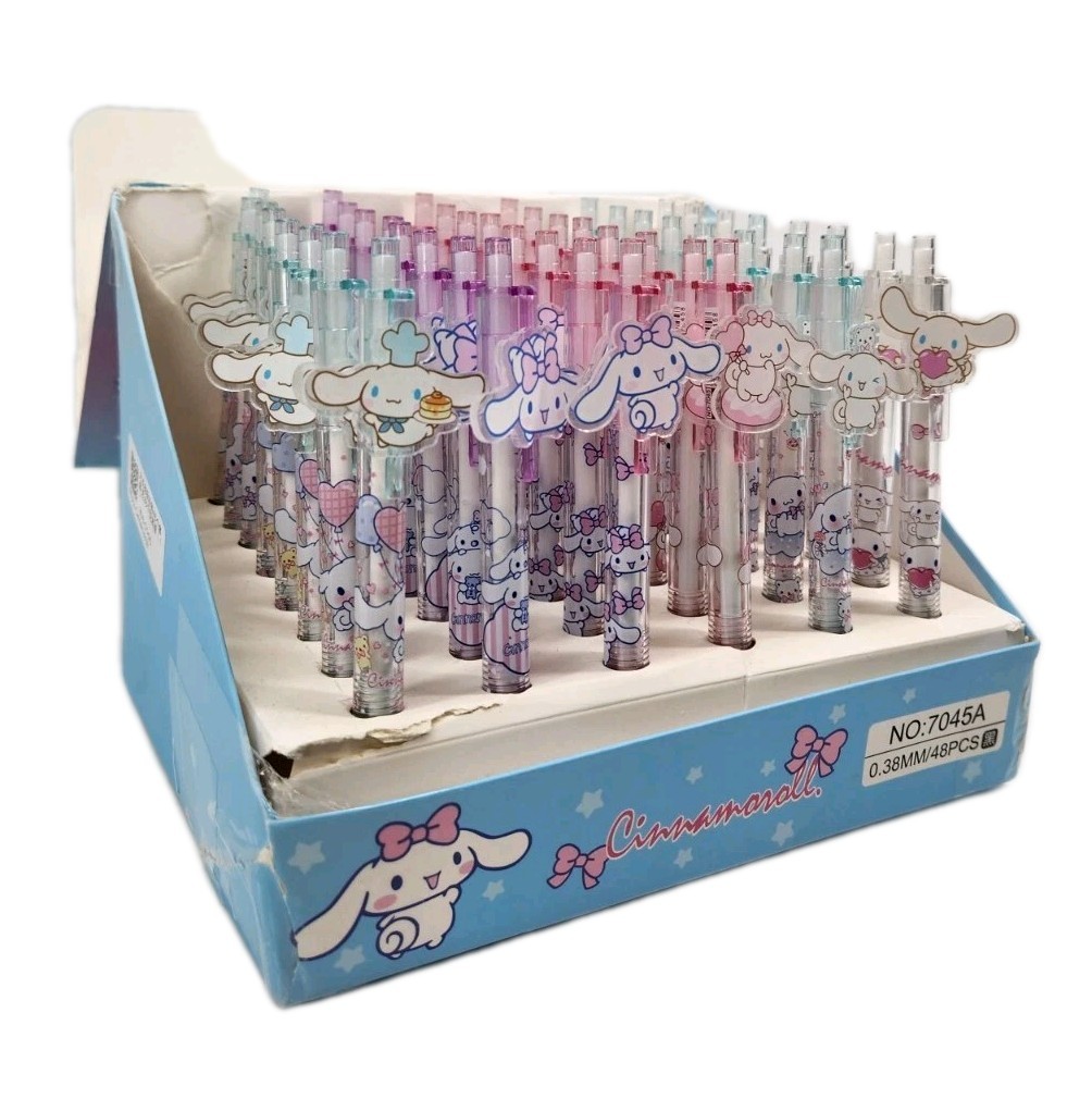 Kawaii Sanrio Cinnamoroll Cartoon Pen 48 Piece Box 7045A