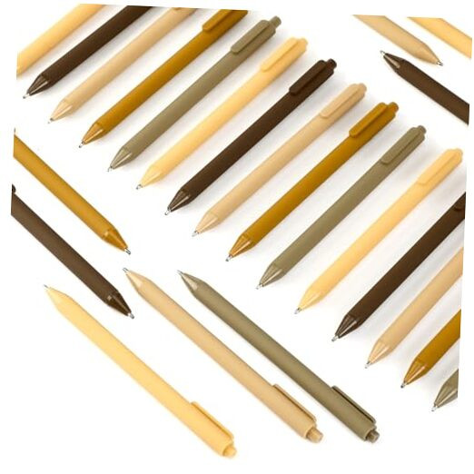 50 Pcs Ballpoint Pens Bulk Retractable Writing 1.0 mm Medium Point Black Ink