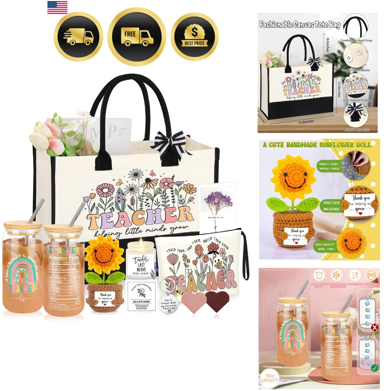 Elegant 9-Piece Teacher Appreciation Gift Set – Perfect for Every Occasion