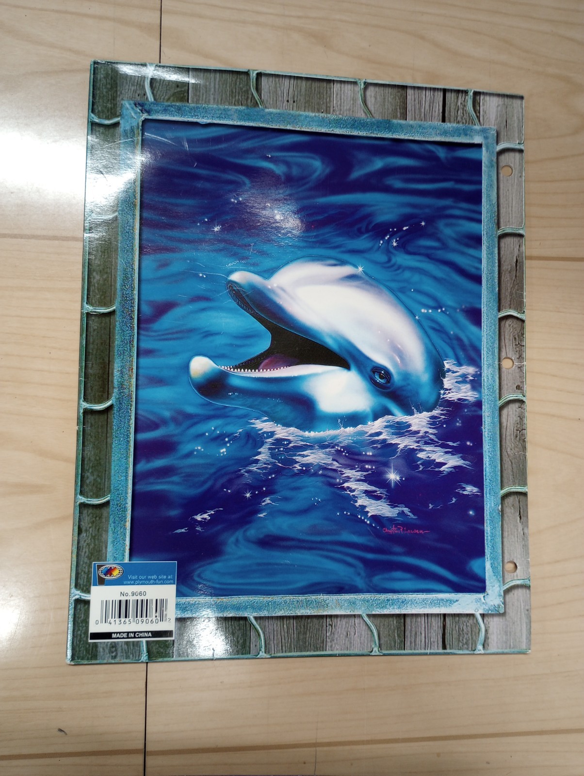 Vintage Lot 3 Christian Riese Lassen Dolphin Ocean Art Folder Sea Life