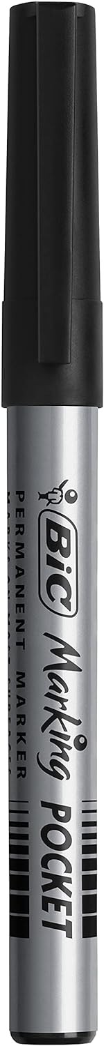 Bic Marking Permanent Markers Fine Tip Black 12 Box Black 12 count (Pack of 1)