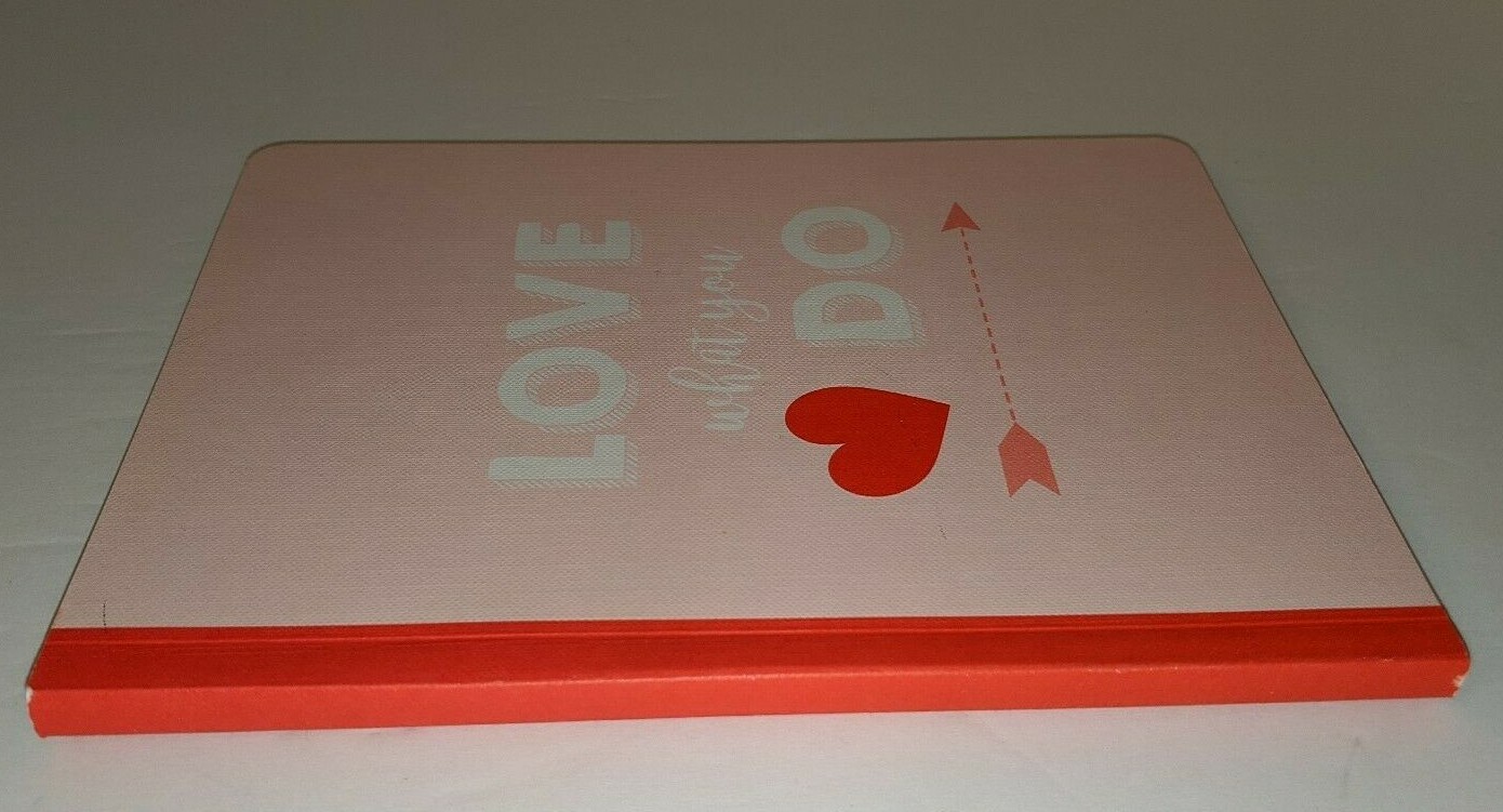 Valentine’s Day Love What You Do Heart Arrow Notebook Note Book