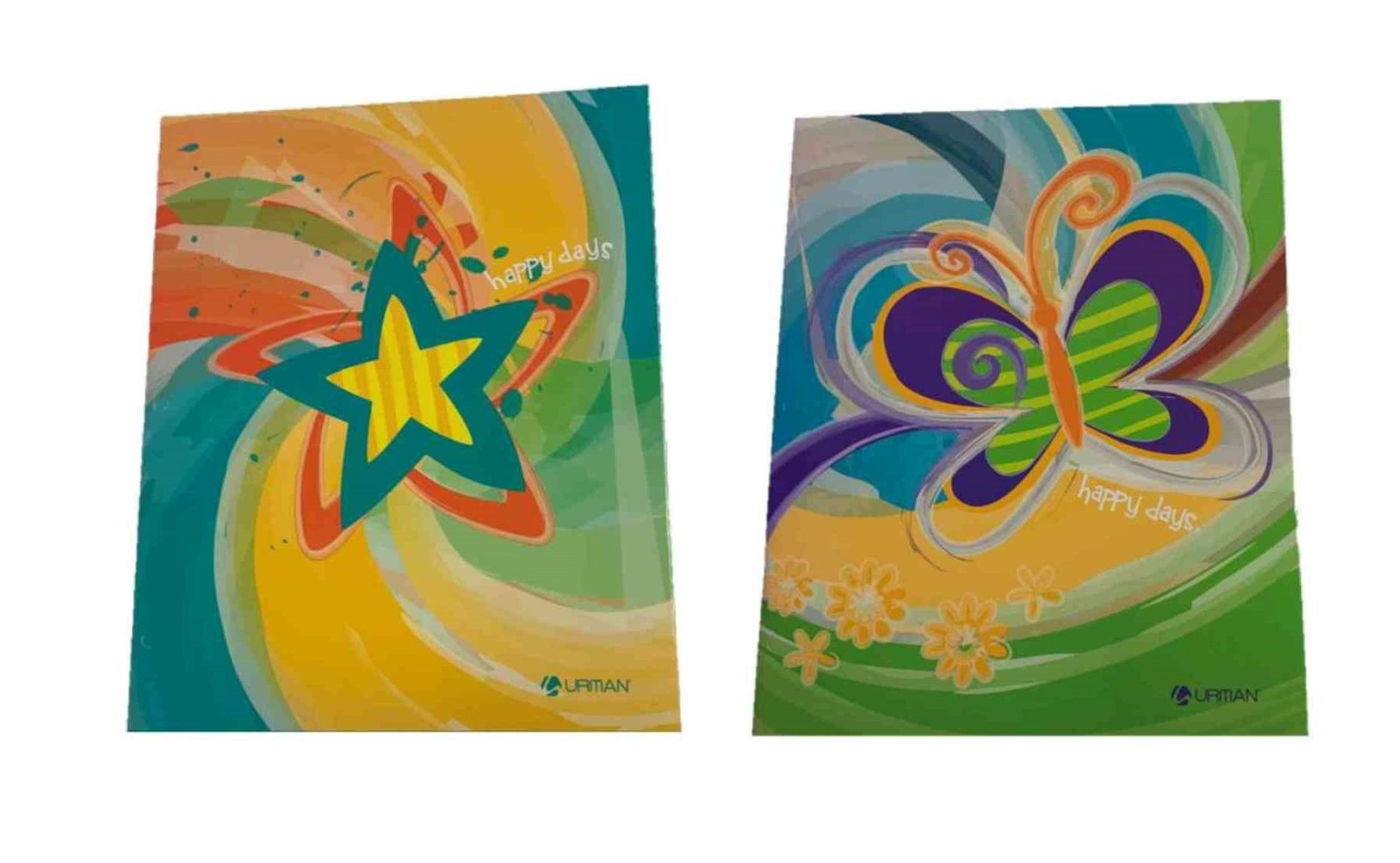 Happy Days Set of 2 Folders (Butterfly and Flowers, Layered Shooting Star)
