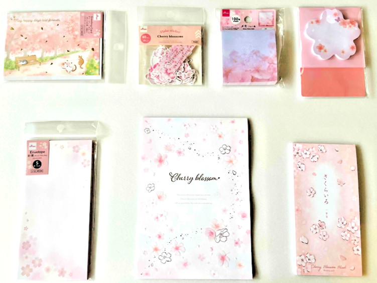 Japan Sakura Stationery Set Cherry Blossom Letter Paper Envelopes Kawaii Gift