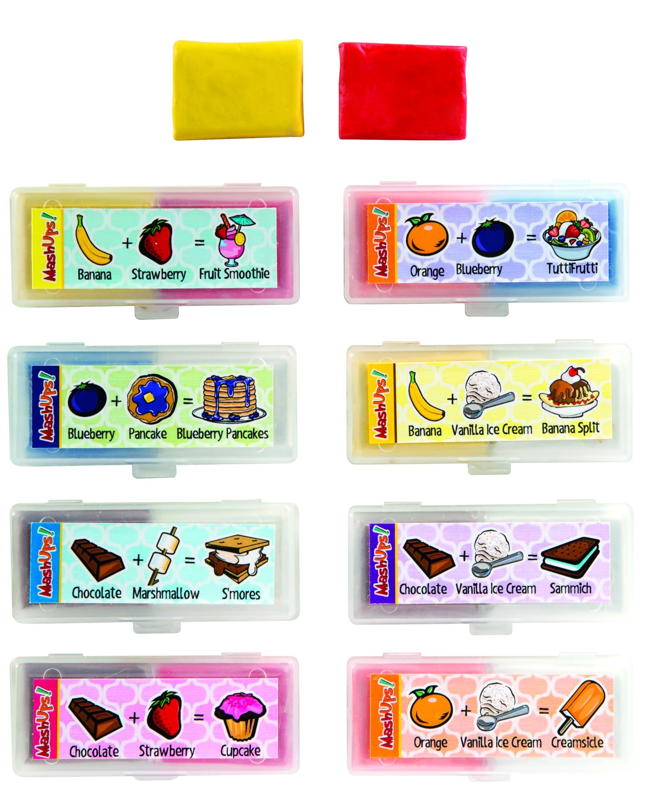 Raymond Geddes 69836 Mash Ups Scented Erasers For Kids (Pack of 24) Multicolor