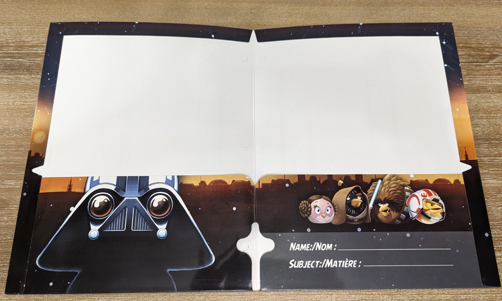Angry Birds Star Wars School Portfolio Pocket Folders Set of 2