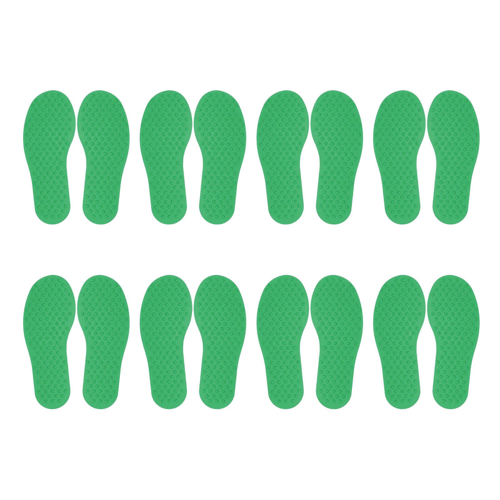 8 Pairs Feet Markers for Classroom Plastic Floor Foot Shaped Markers Green
