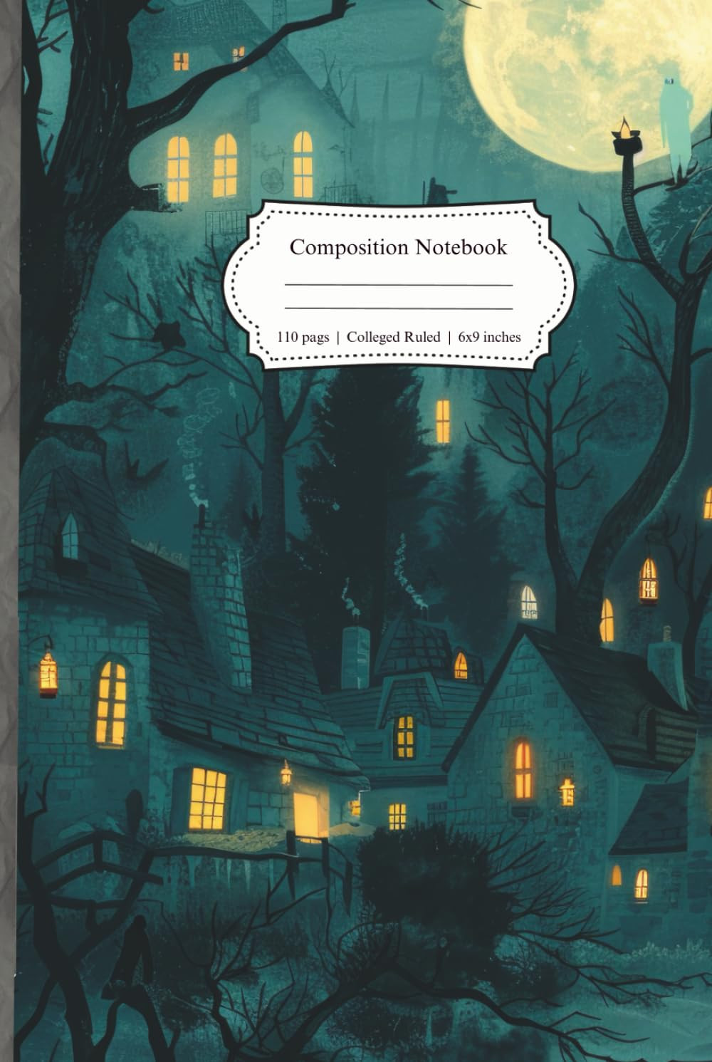 Composition Notebook: New England Spook Woods Notebook: 6X9 College Ruled Journa
