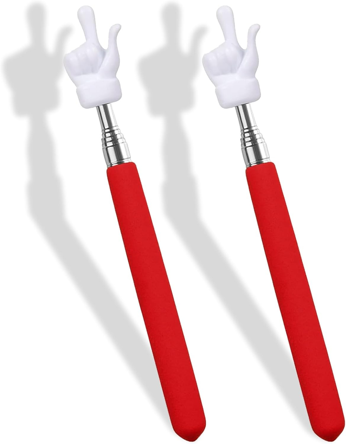 2 Pcs Telescopic Teacher Pointer Stick, Retractable Finger Pointer for Classroom