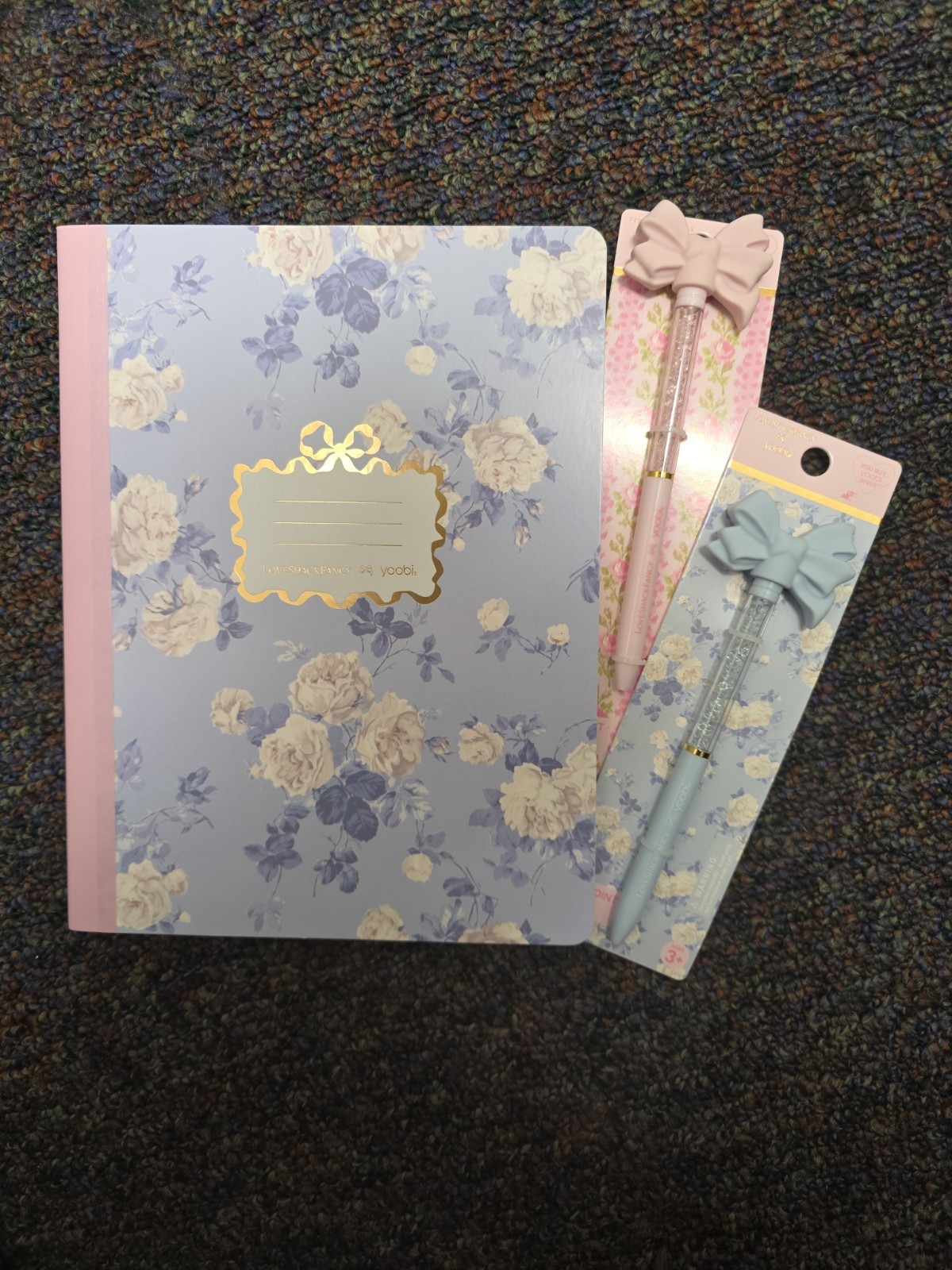 Love Shack Fancy Blue Composition Book And 2 Pens