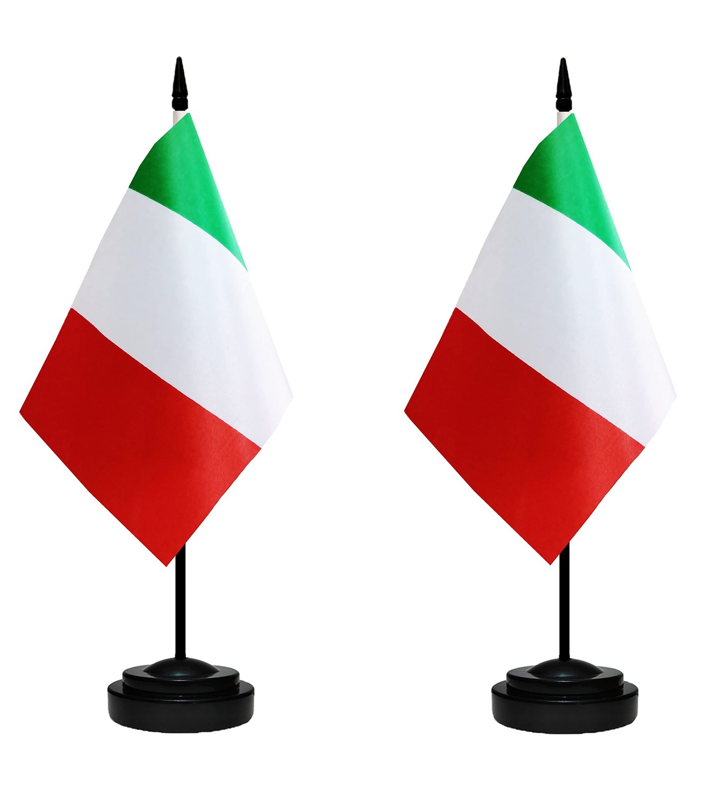 Italy Flags Italian Desk Flag Set Small Mini Italy Table Office Flag with 13″…