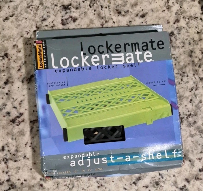 LockerMate Blue Adjust-A Locker Shelf, Extends to Fit Your Locker,fm 12” To 15”