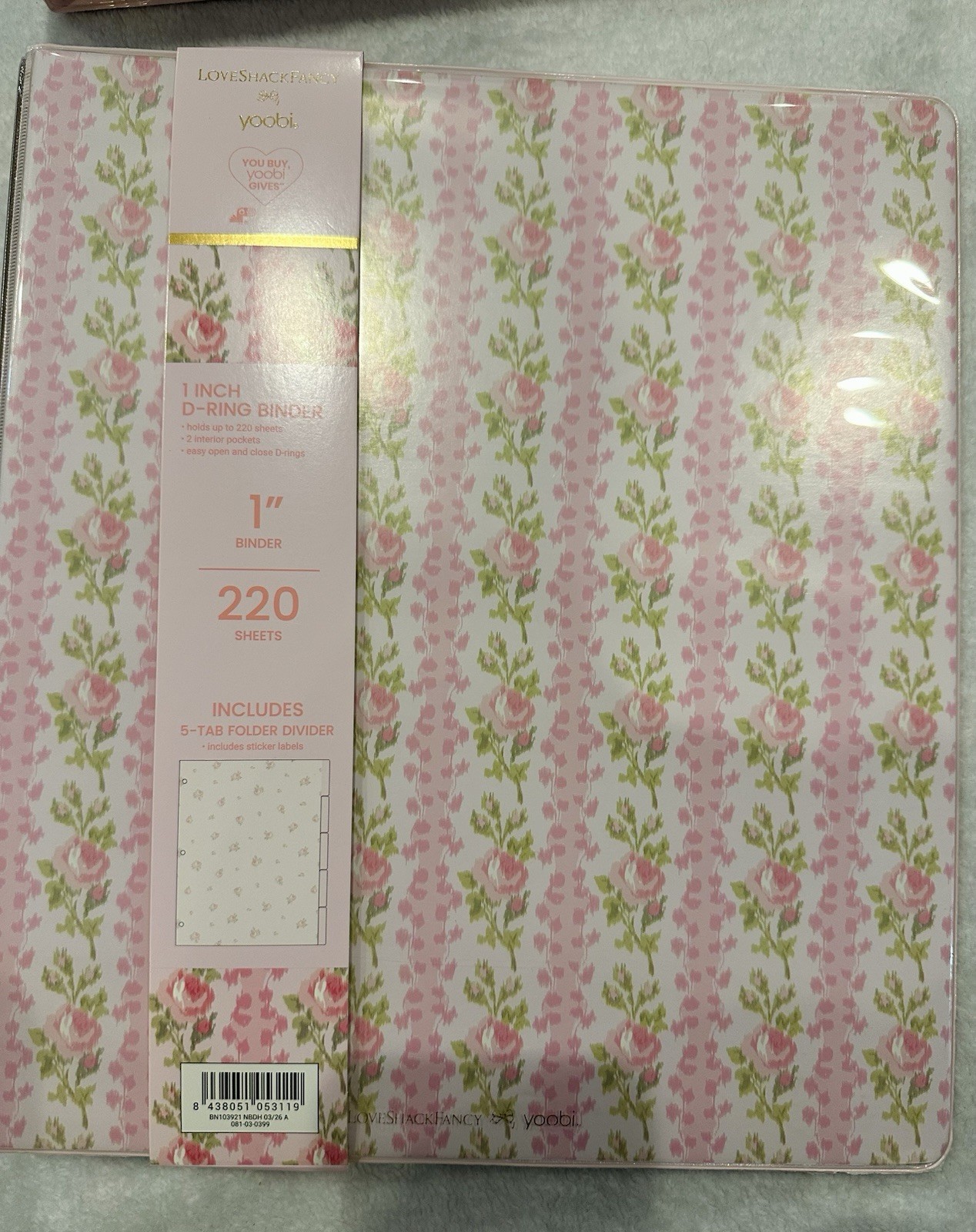 LoveShackFancy x Yoobi Mega School Supply Lot Pink Blue Floral 64 Pc HTF