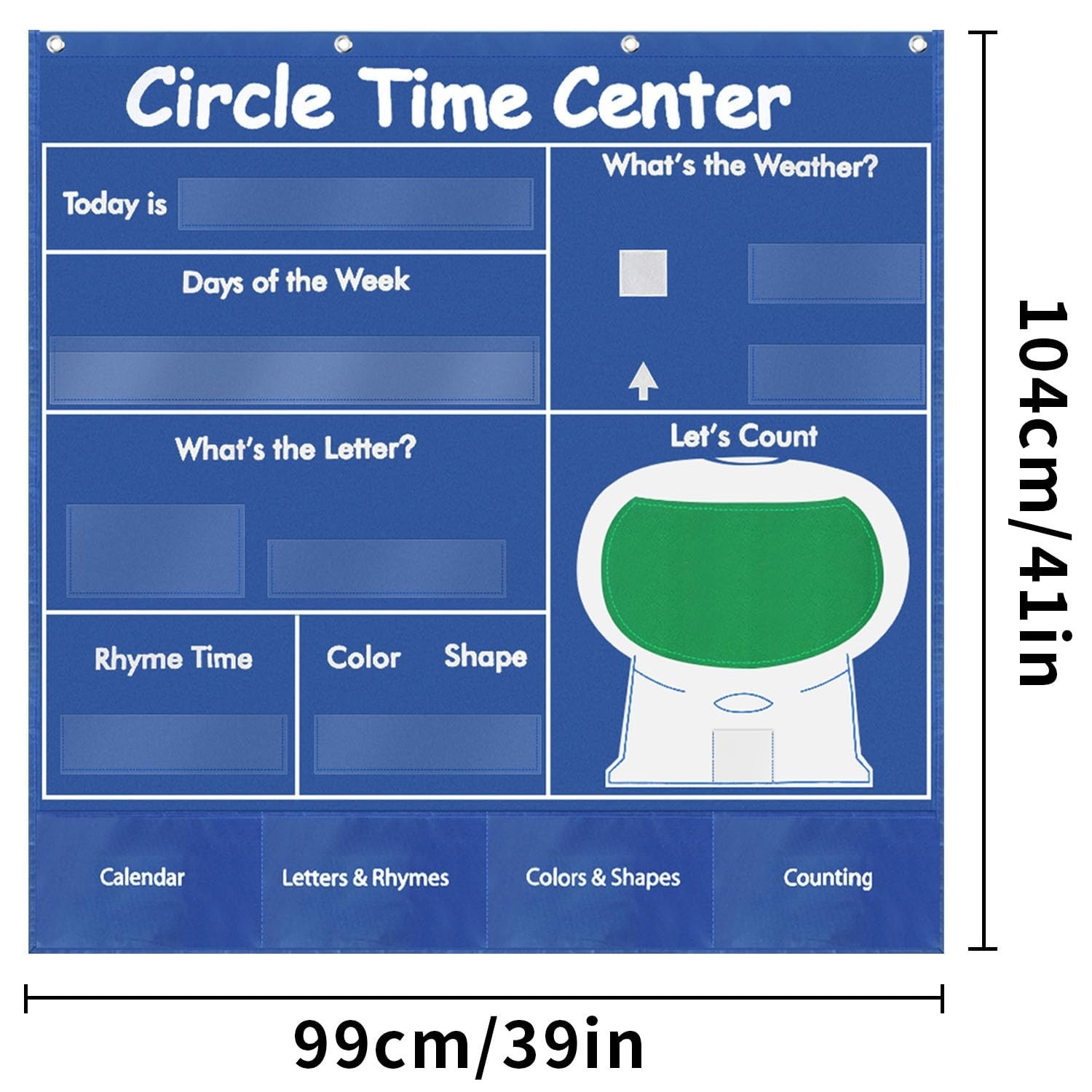 Circle Time Learning Center Classroom Pocket Chart Preschool, Educational Poc…