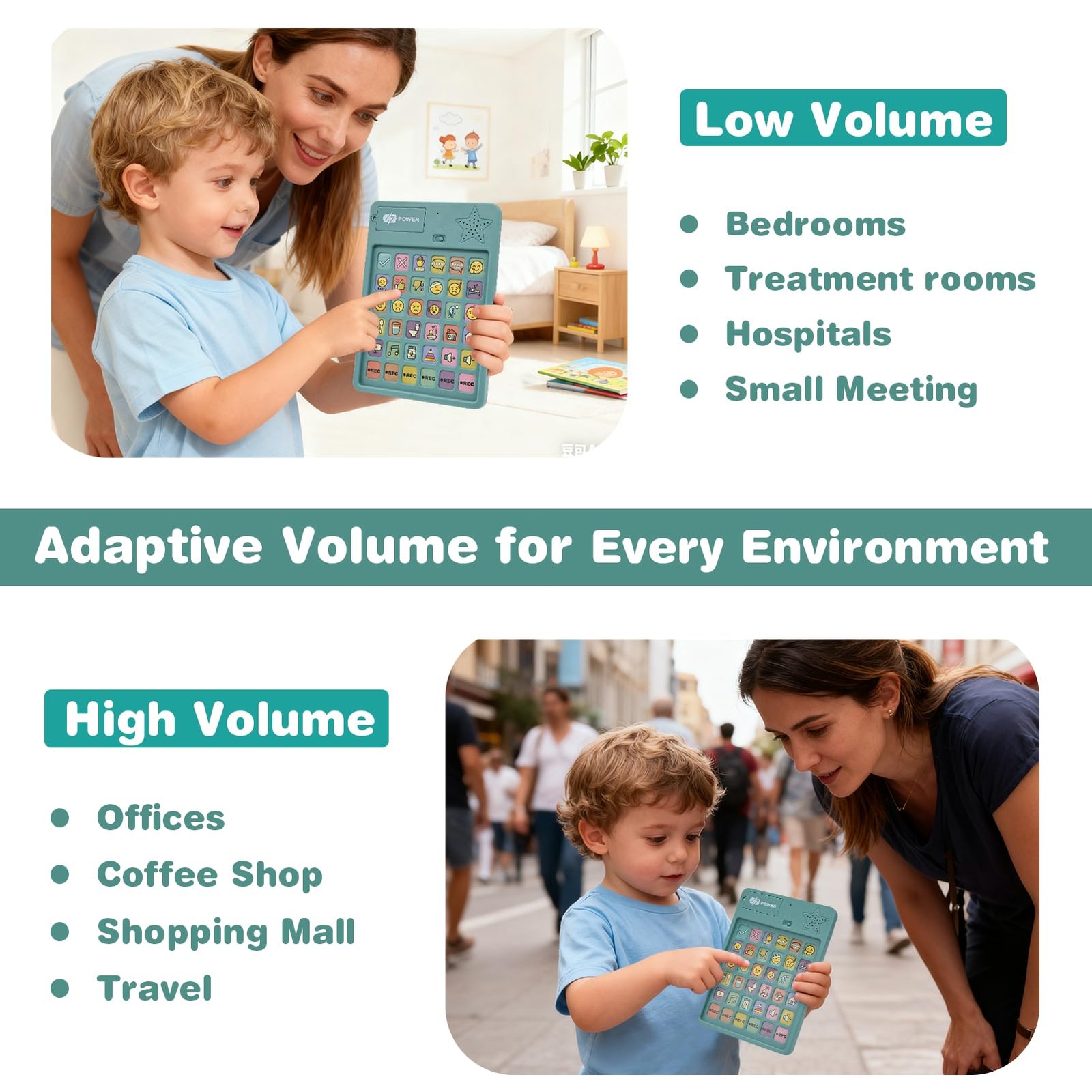 AAC Device for Autism & Nonverbal Kids and Adults, Communication Tool for Hom…