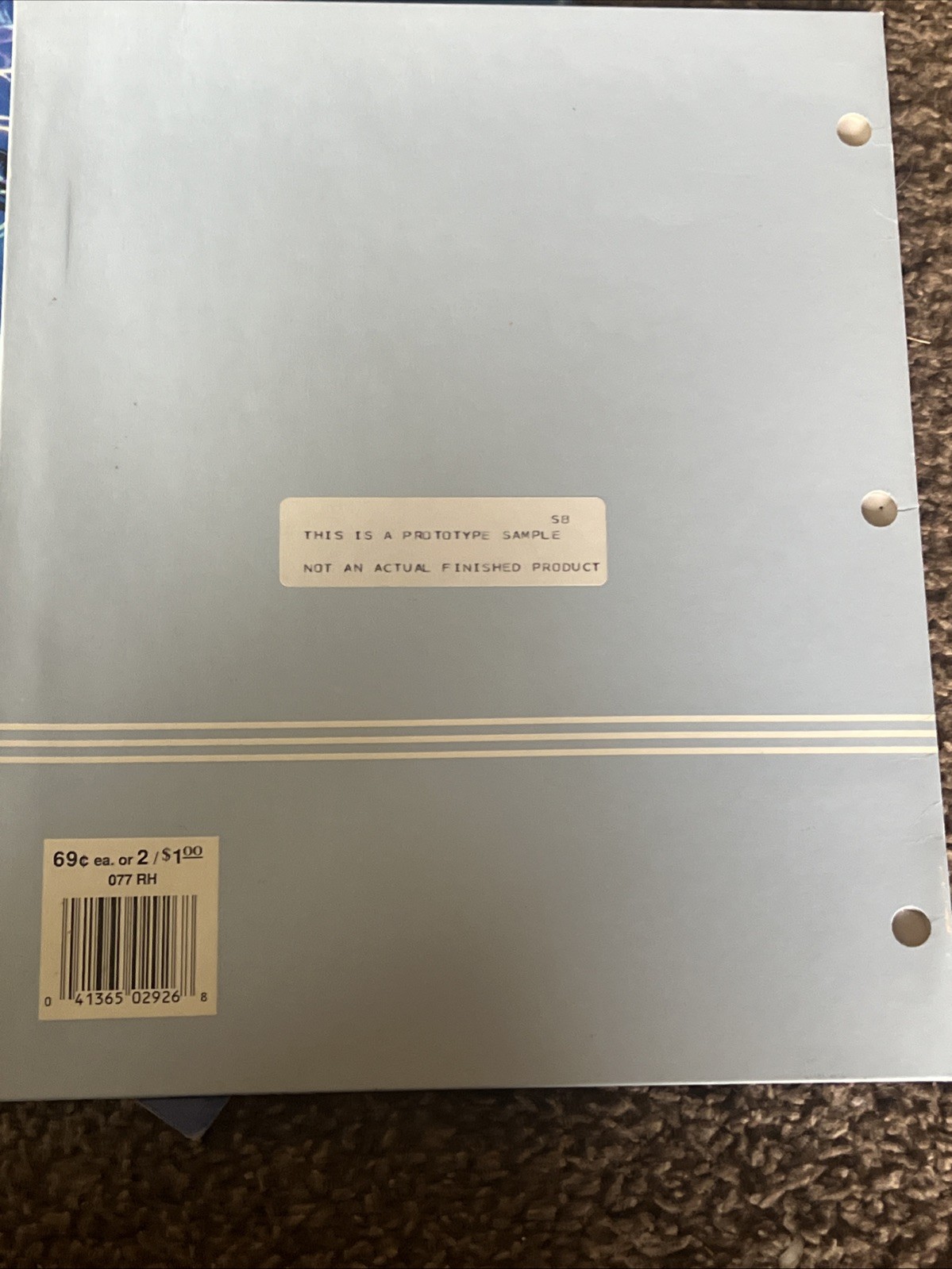 Vtg. Plymouth, Inc. Pocket School Folders- PROTOTYPES- Caboodles Lassen Dolphins
