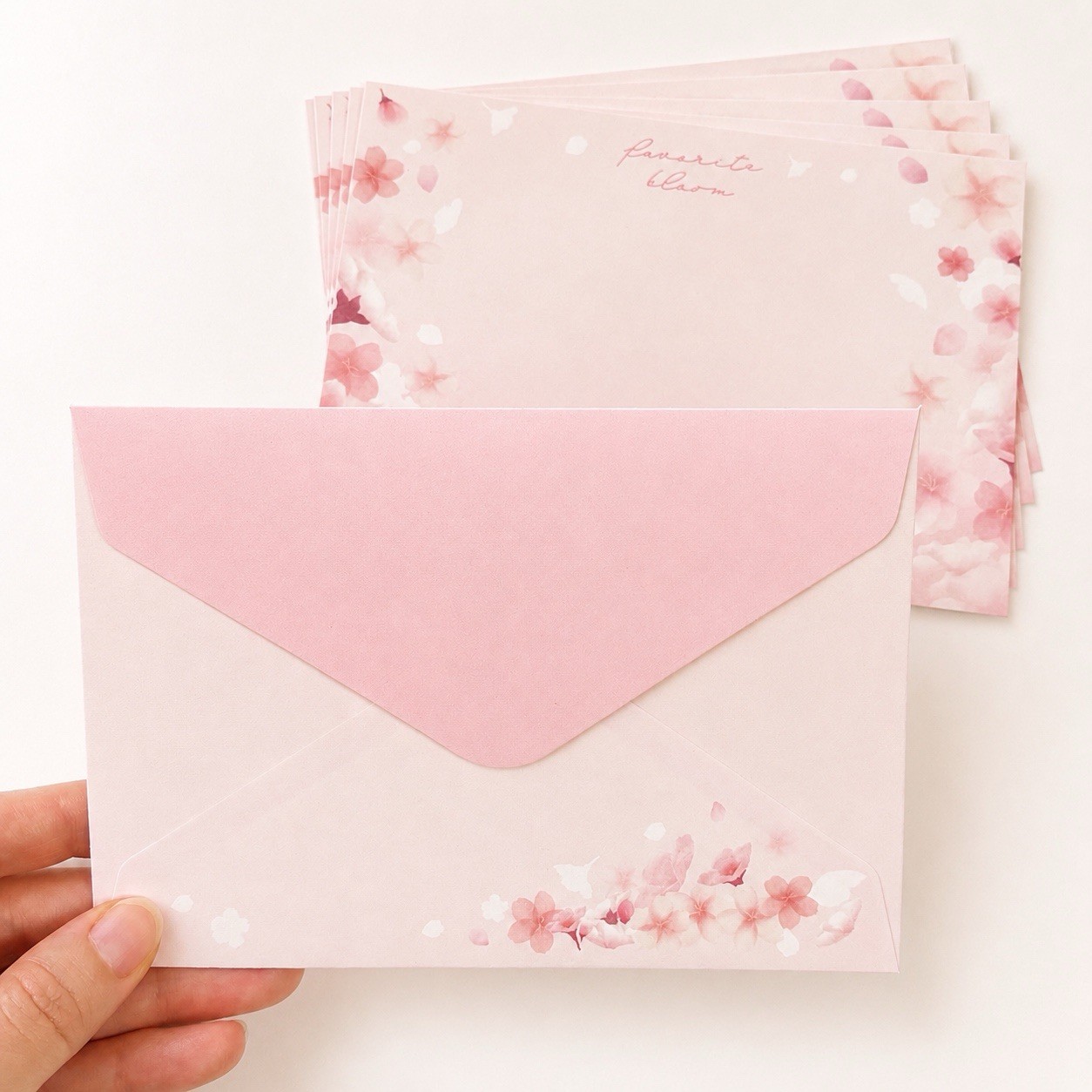 Sakura Stationery Gift Set 54pc Japanese Cherry Blossom Stamp-Style Stickers