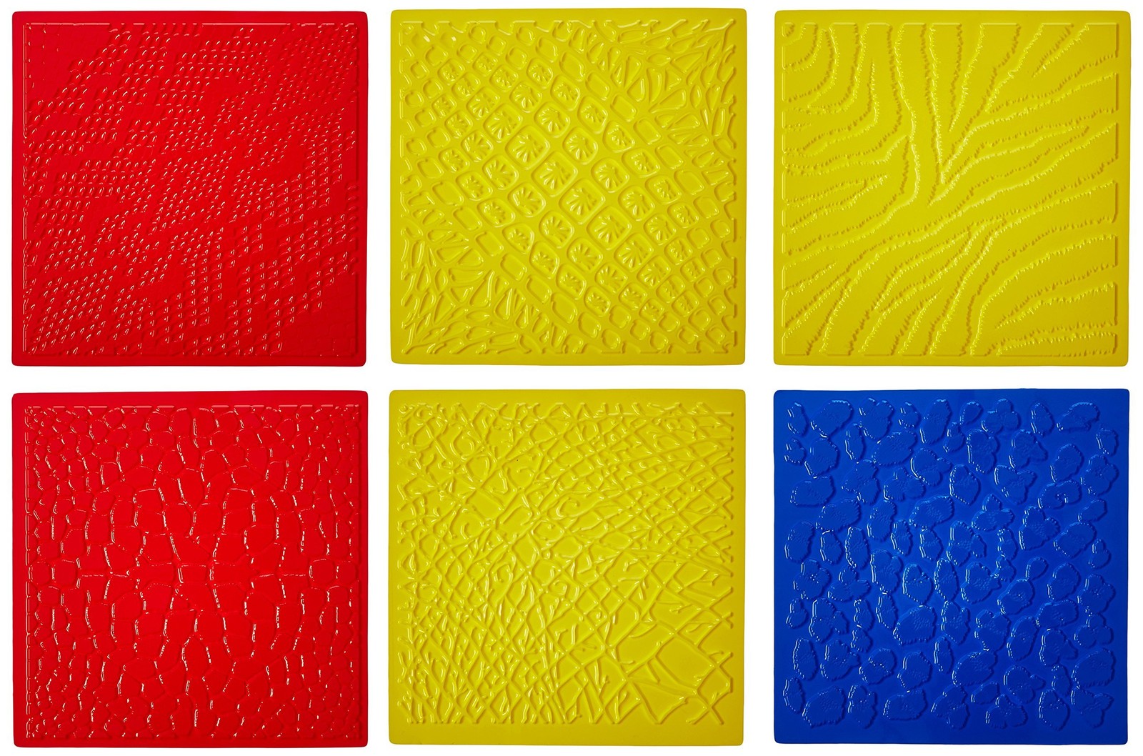 Roylco R5817 7 By 7-Inch Animal Skins Rubbing Plates, 6-Pack Kitchen