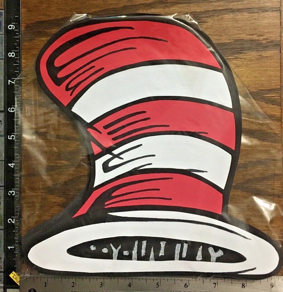 DR. SEUSS, THE HAT, CLASSROOM DECOR, HANDMADE WITH FINE CARD STOCK PAPERS #HAT8