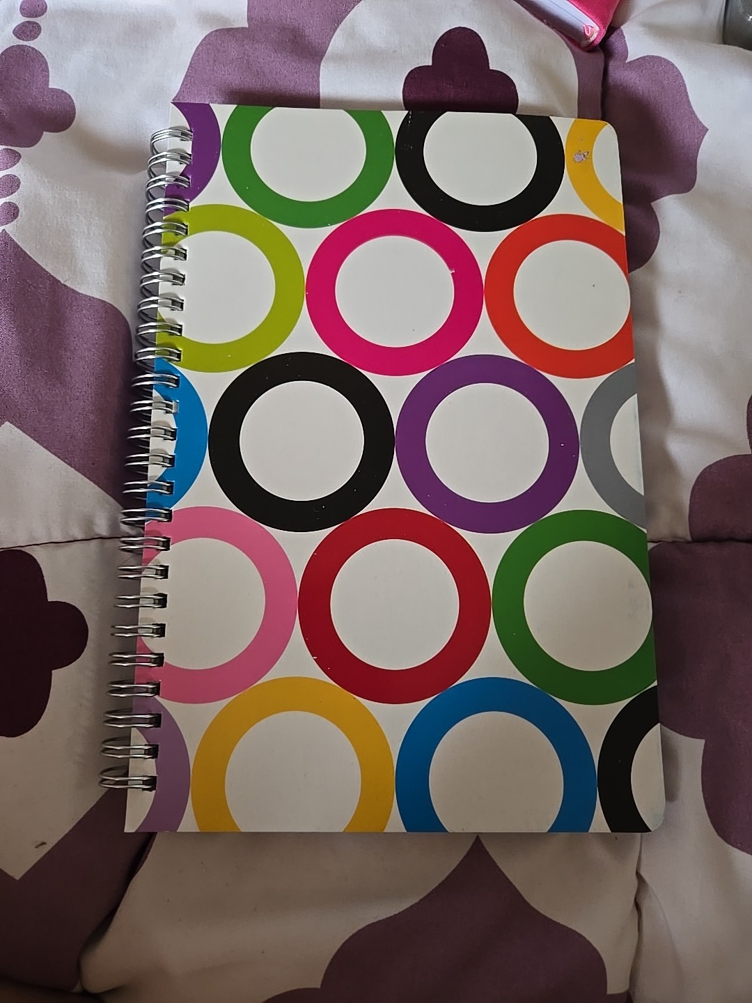 Studio C 120 Sheet 8.5″ x 5.75″ Journal Notebook Multicolor Circles B46
