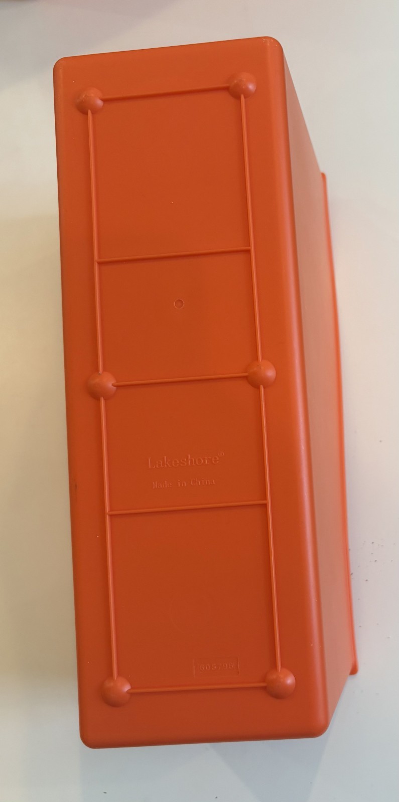 Interlocking Plastic Book Bins – red, orange, yellow, green, blue, purple