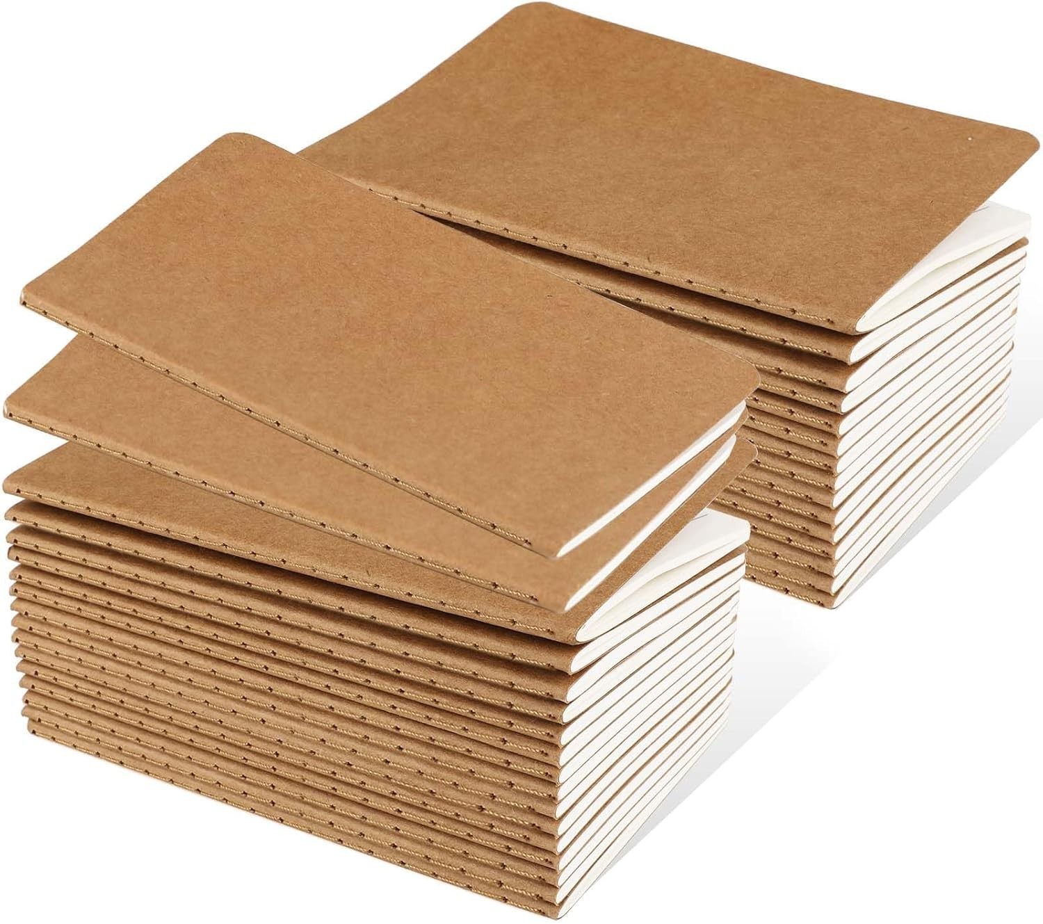 Mini Notebooks Bulk, 3.5″ x 5.5″, Brown, 60 Pages Paper Small 32PCS Lined