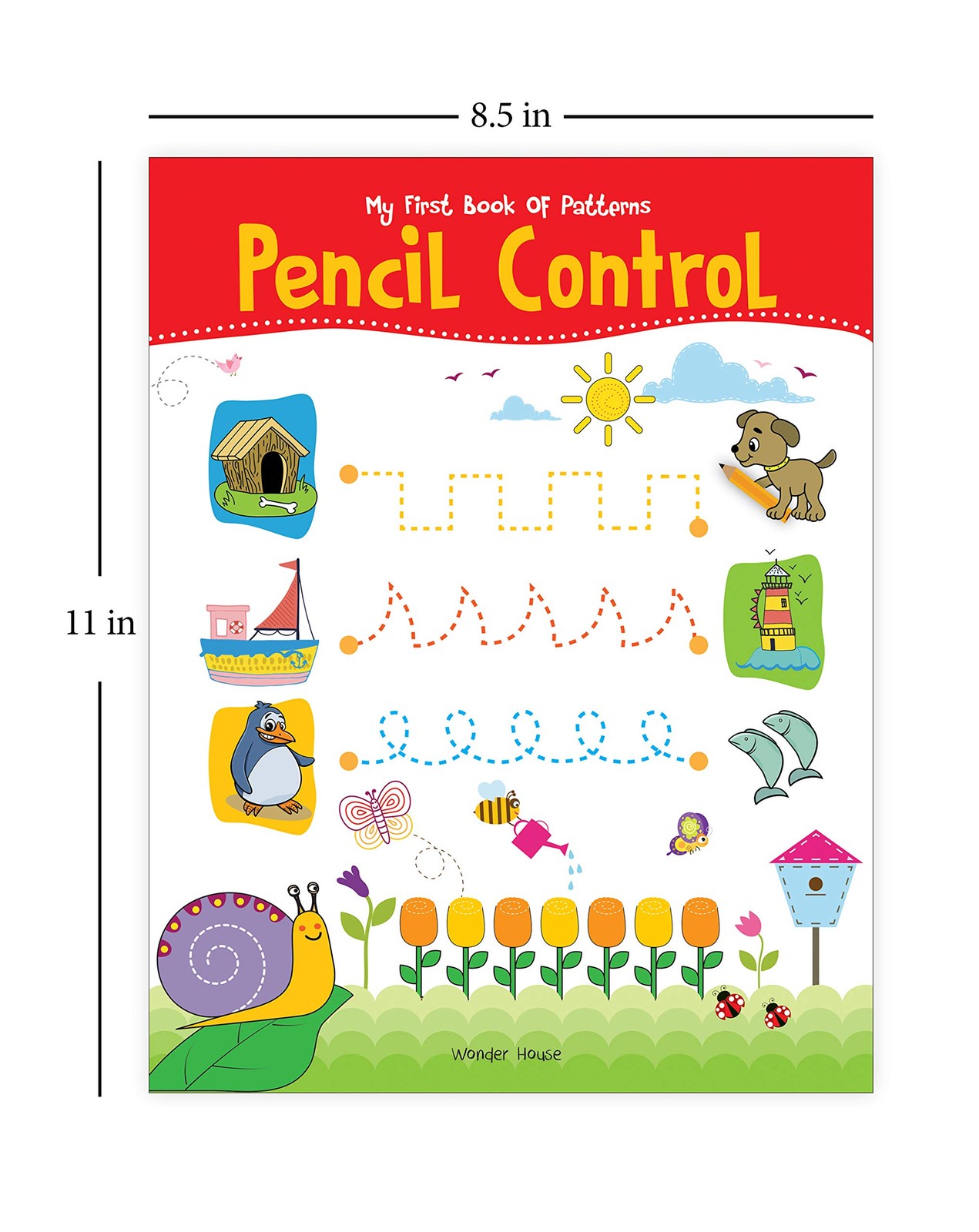 My First Book of Patterns Pencil Control: Practice book for White