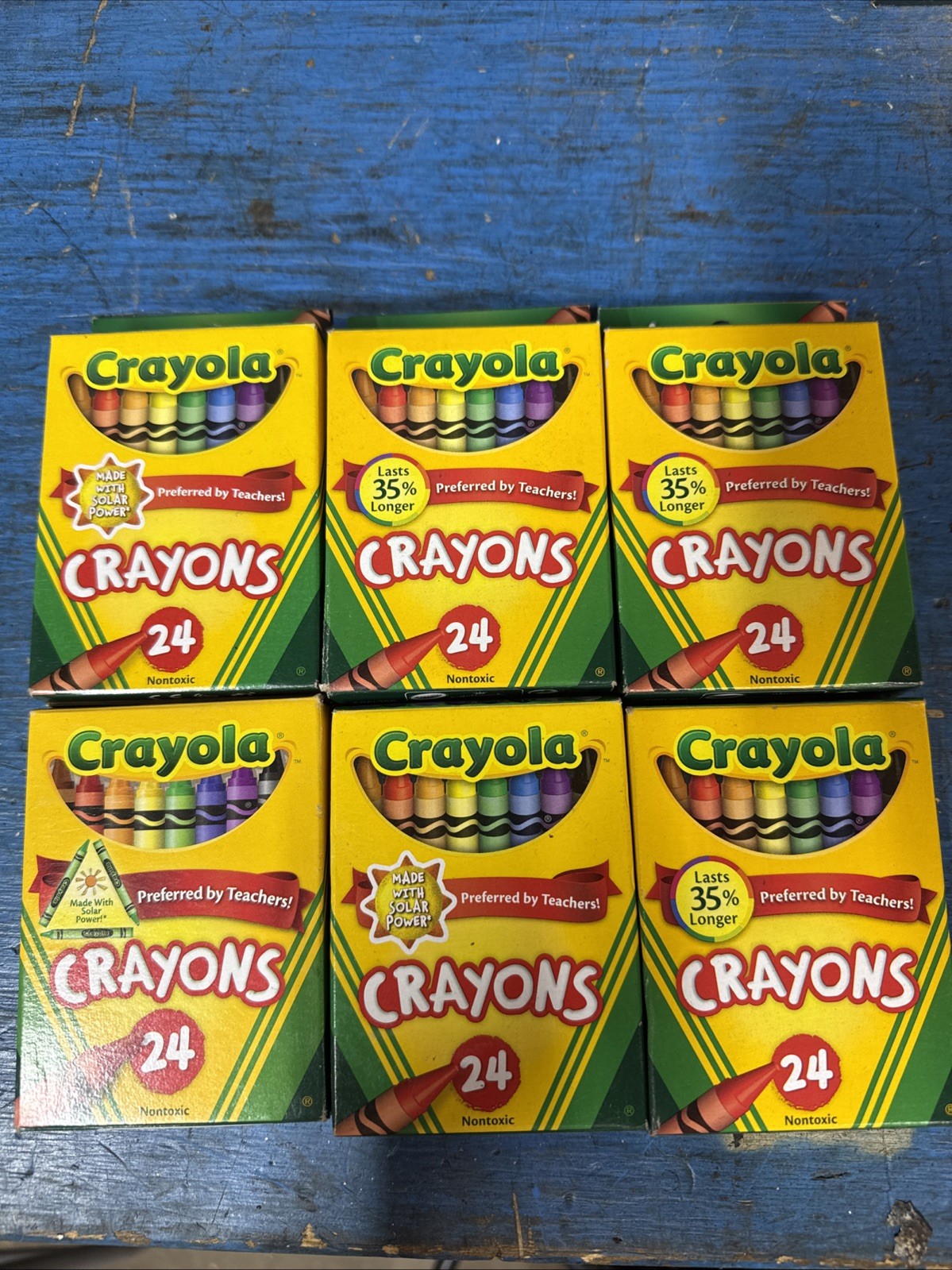 Crayola Roseart Lot Of 6 Packs Of 24 Crayons Some Retired