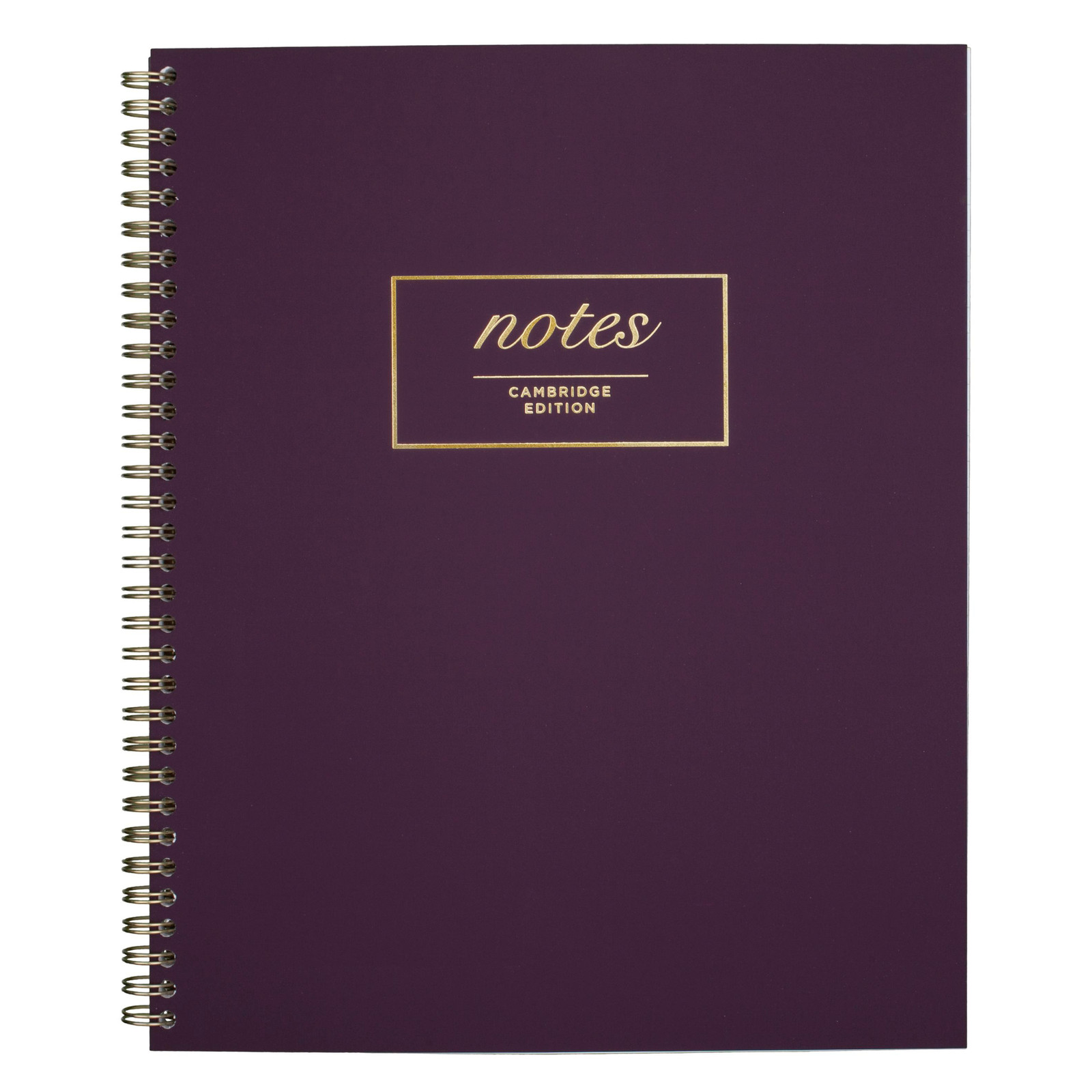 Cambridge Twinwire Wirebound Notebook [Legal Ruled]: 7-1/4 in. x 9-1/2 in. Eggpl