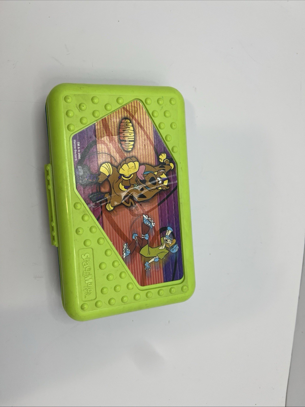 Vintage 90s Spacemaker Scooby Doo & Shaggy Green & Blue Pencil Keeper 8 x 5 VTG