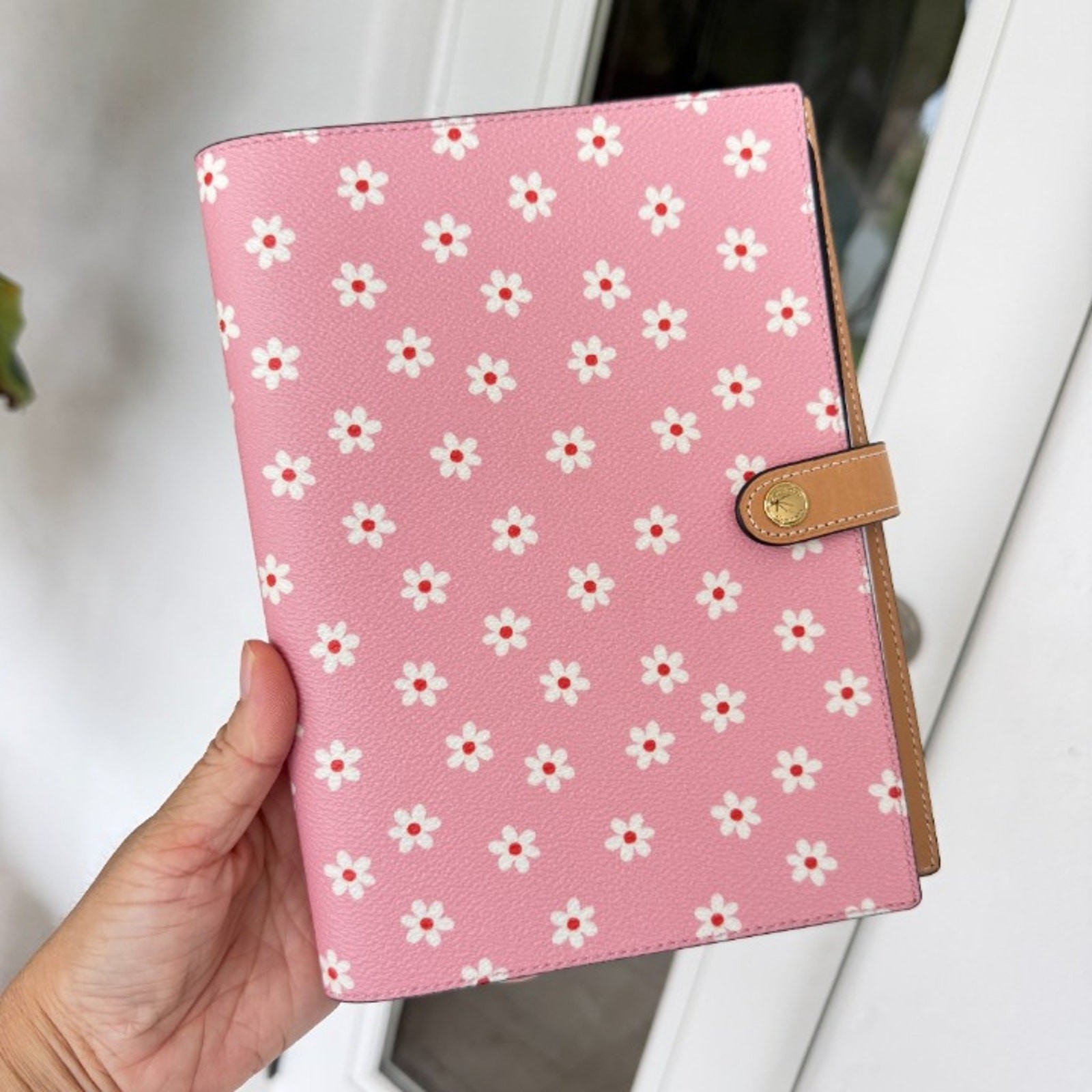 Bundle‼️Coach Notebook Floral Print CFA42 & Sunglass Case CFA48 Floral Print