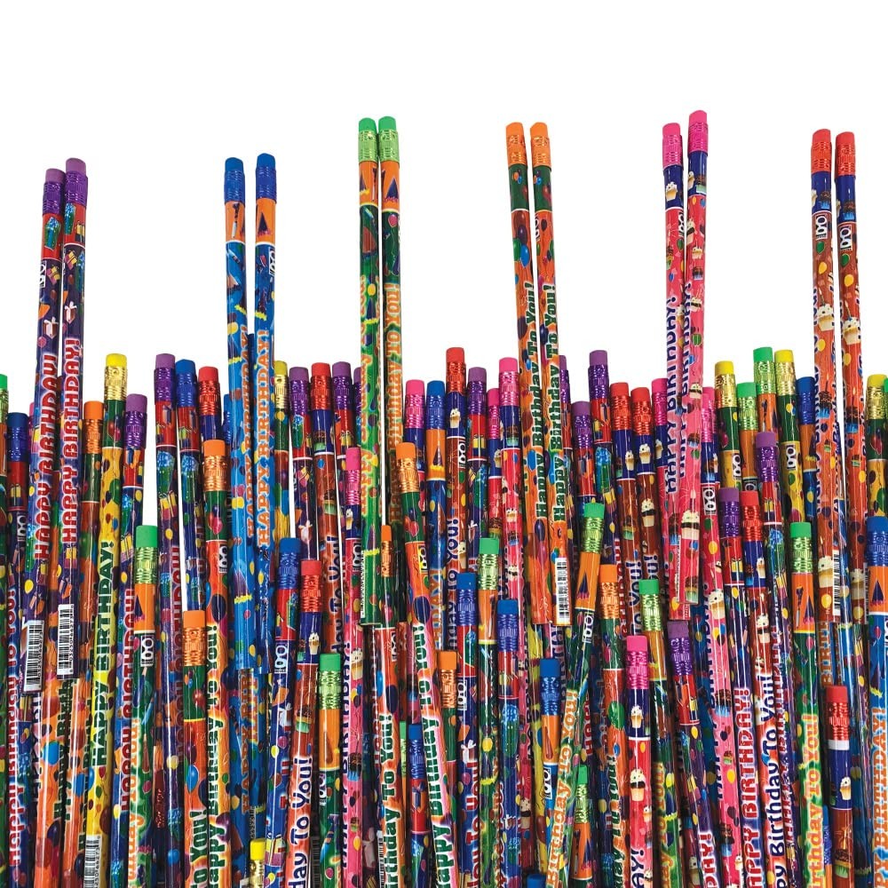 Raymond Geddes Birthday Number 2 Pencils For 1 Count (Pack of 144), Assorted