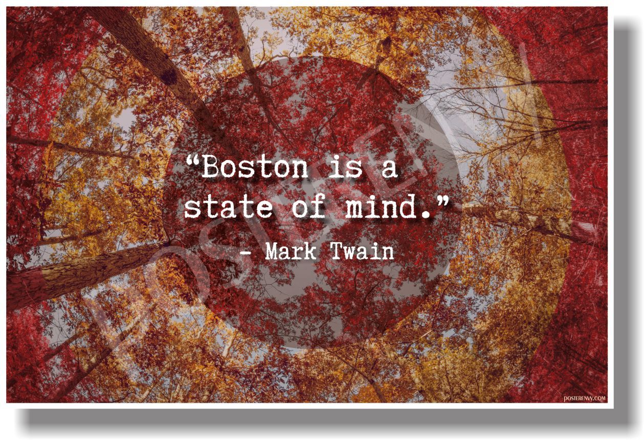 Boston Is The Hub Of The Universe – Oliver Mendell Holmes.. – NEW Travel POSTER