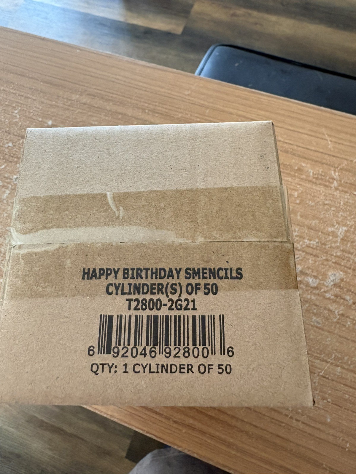 Happy Birthday Smencils Cylinder – HB #2 Patented Gourmet Scented Pencils, 50…