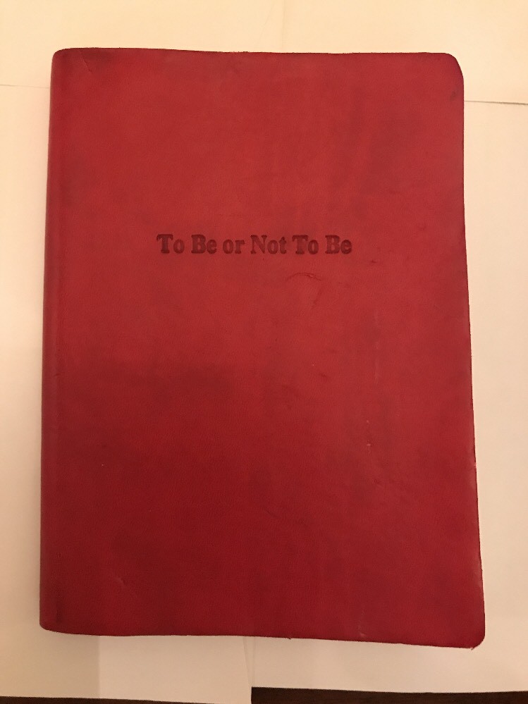 „To Be or Not To Be“ Diary or small Note Book from Italy