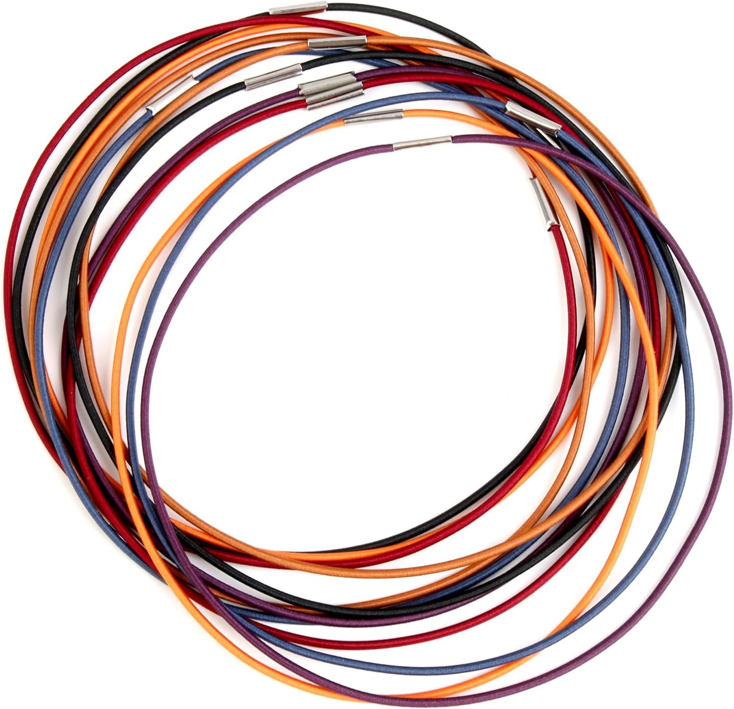 12PC round Nylon Jump Bands for Travelers Notebook Elastic Book Accessories | Du
