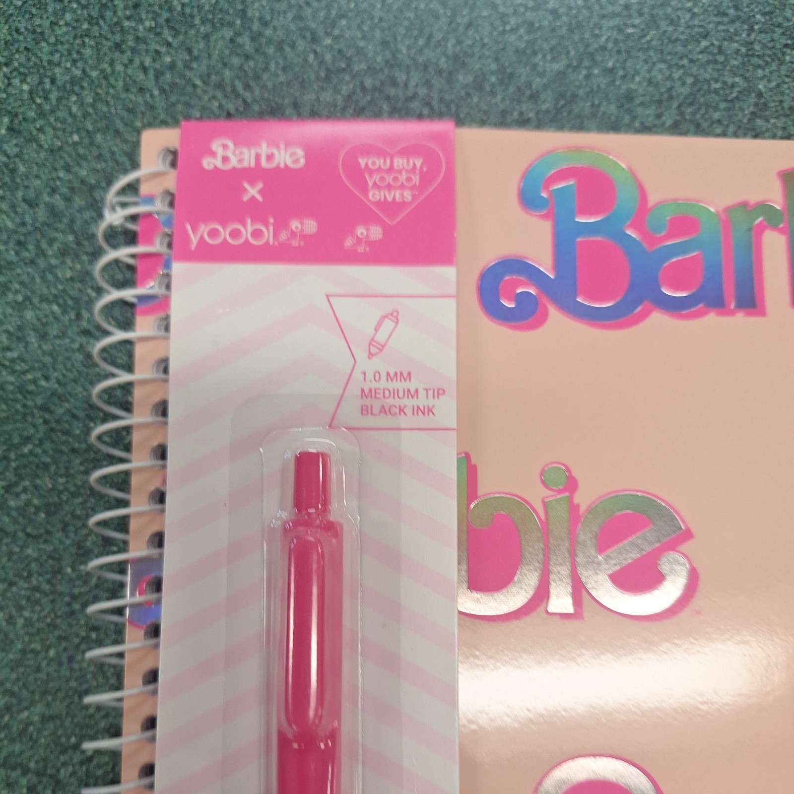 Yoobi Barbie Pink Composition Notebook With Pen 1 Subject 2024