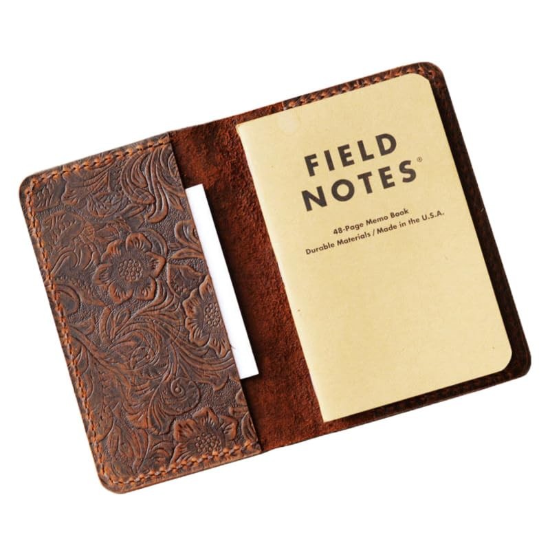 Genuine Leather Journal Cover for Field Notes, Notebook Cover for Moleskine C…