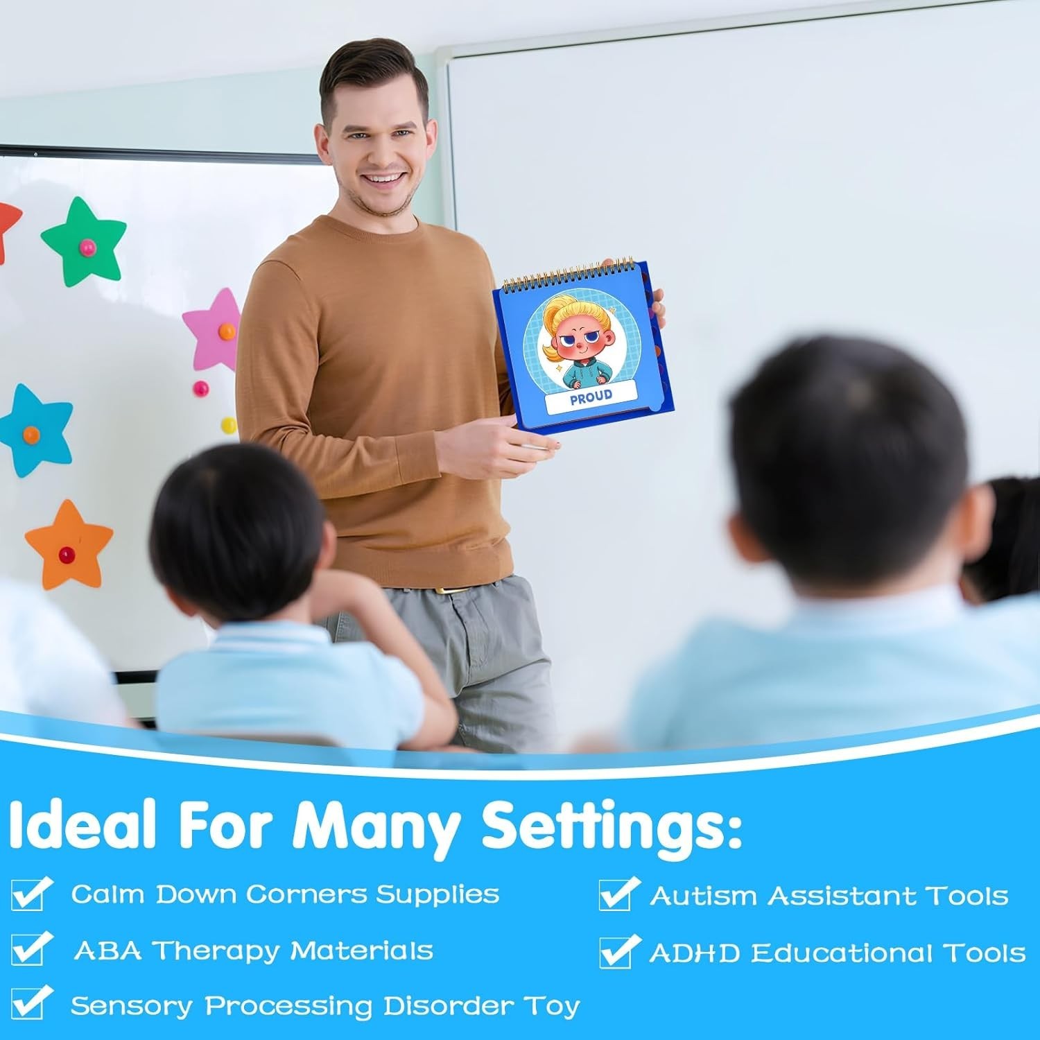 Feelings Flipbook for Kids: 22 Moods/Emotions ADHD & Autism Learning Material…
