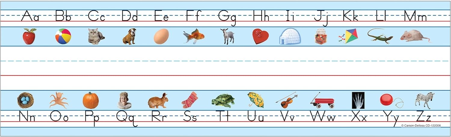 Carson Dellosa 36PC Name Labels for Kids, Nametags with Alphabet and Sight Words
