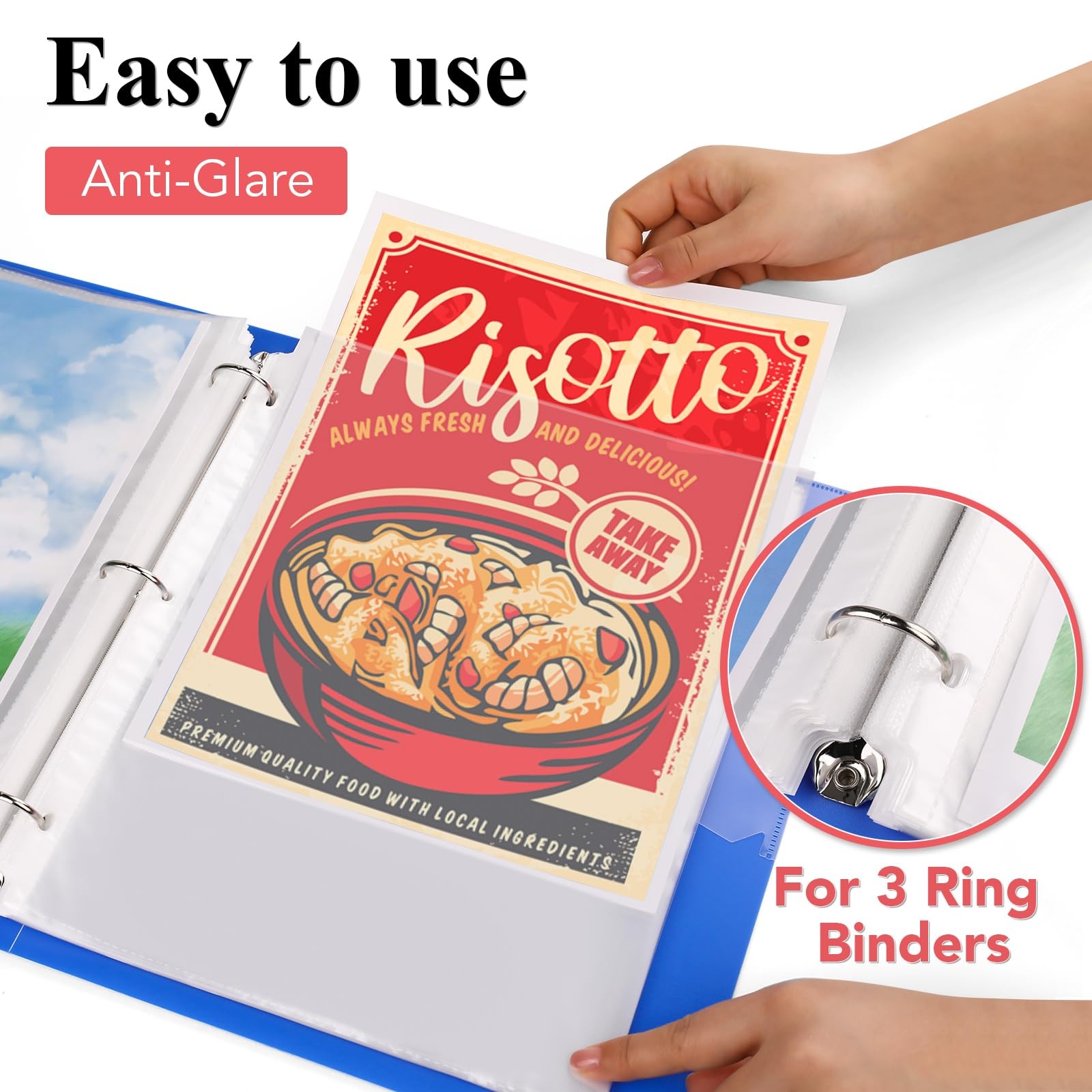 200 Pack Sheet Protectors 8.5 x 11 inch Clear Page 200Pack,