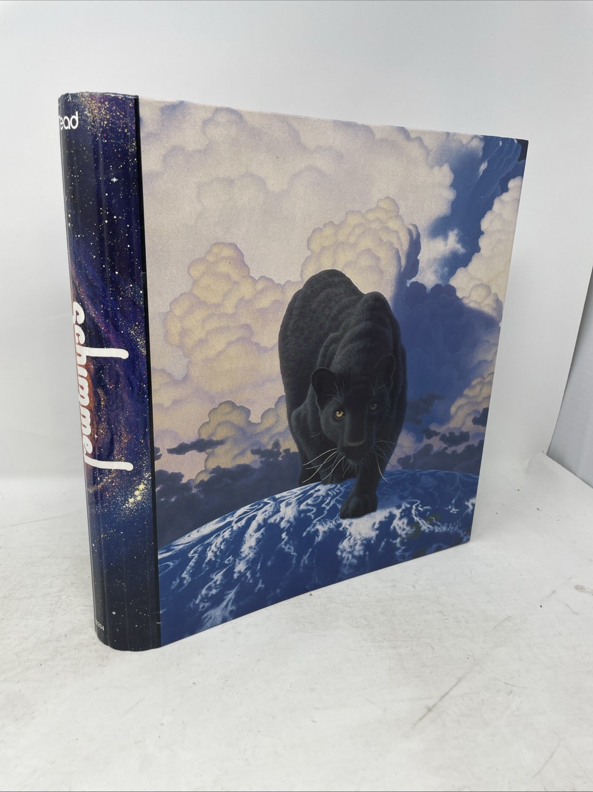 Vintage Mead Schimmel 3 Ring Binder Black Panther With Folders