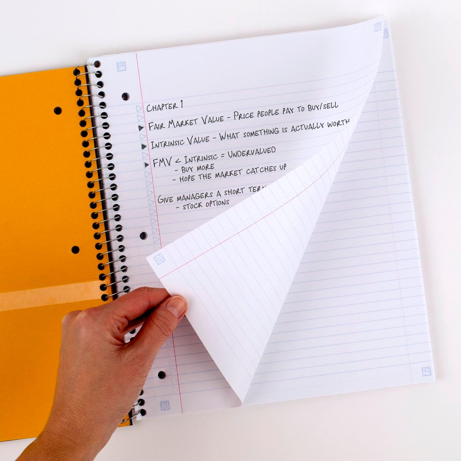 Spiral Notebook + Study App, 1 Subject, College Ruled Paper, 8-1/2″ x 11″, 100 S