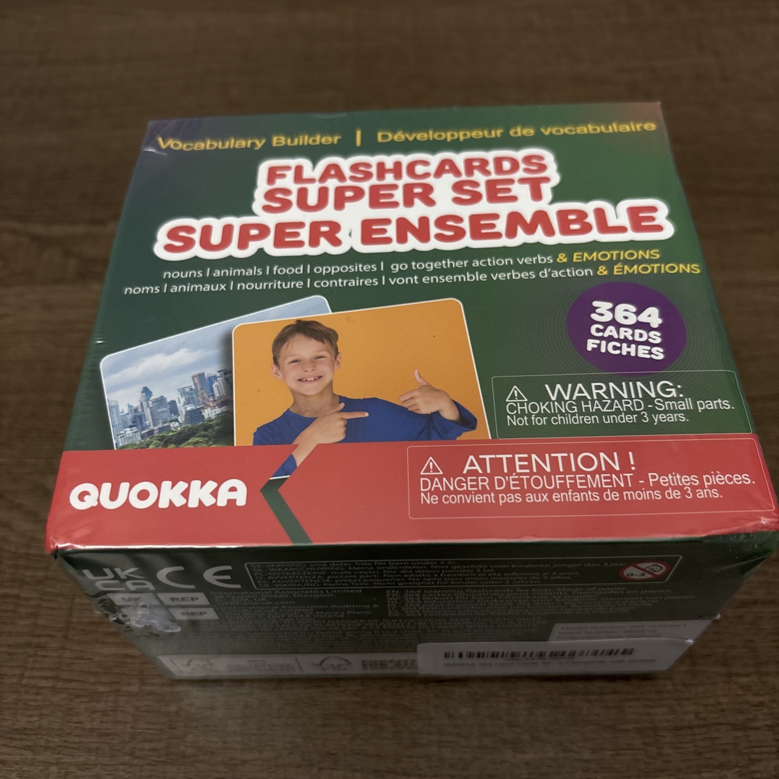 QUOKKA 364 Flash Cards for Kids Adults – Real-Life Large Preschool Flash Card…